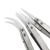 Valkyrie 3 Adet Paslanmaz Çelik Seramik Uçlu Isıya Dayanıklı Antistatik Cımbız Seti - 1