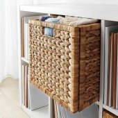 Doğal Sepet, Su Sümbülü MeridyenDukkan 32x34x32 cm Rattan Düzenleme Sepet-Kutu El Örgüsü thumbnail 4