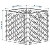 Doğal Sepet, Su Sümbülü MeridyenDukkan 32x34x32 cm Rattan Düzenleme Sepet-Kutu El Örgüsü thumbnail 7