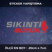 sıkıntı büyük şeytan -  2 ADET  sticker araba cam bagaj uyumlu et,ket kask motosiklet dolap cam uyumlu yapışkan - 1