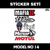 mafya matkap motul - sticker araba cam bagaj uyumlu et,ket kask motosiklet dolap cam uyumlu yapışkan - 1