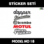 yan kapı çoklu sticker set - sticker araba cam bagaj uyumlu et,ket kask motosiklet dolap cam uyumlu yapışkan - 1