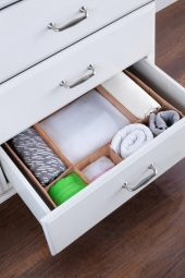 7 Bölmeli Çekmece İçi Düzenleyici | Organizer Kahve - 1