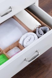 7 Bölmeli Çekmece İçi Düzenleyici | Organizer Kahve - 3