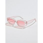 Chunky Frame Vintage Pembe Güneş Gözlüğü - 1