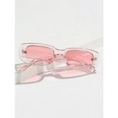 Chunky Frame Vintage Pembe Güneş Gözlüğü - 4