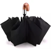 Marlux Wood Tam Otomatik Erkek Şemsiye Kısa Bastonlu 10 Tel - 3