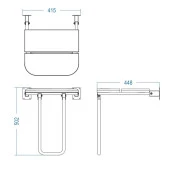 Duxxa Engelli Duş Oturağı Ahşap (P.33019) thumbnail 3