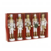 5 Adet 12cm Kurşun Asker Beyaz - 2