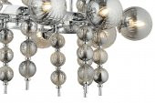 LampaLuce Regina Modern Salon Avizesi Yemek Masası Üzeri 10lu Krom 70x100cm - 4
