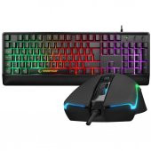 Rampage Km-99 Dobble Rainbow Backlight Klavye Mouse Seti 7d Makro Tuşlu 6400dpi - 1