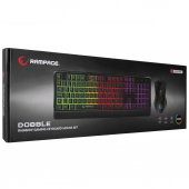 Rampage Km-99 Dobble Rainbow Backlight Klavye Mouse Seti 7d Makro Tuşlu 6400dpi - 6