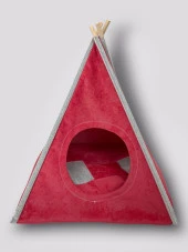 Tepee Five Kedi Evi, Kedi Barınağı, Kedi Çadırı, Minderli Kedi Yatağı - 3