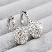 Modasteps 925 Ayar Yüksek Kalite Kristal Zirkon Püskül Küpe - 1