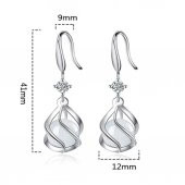 Modasteps 925 Ayar Yüksek Kalite Kristal Zirkon Püskül Küpe - 4