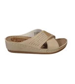 GEZER Kadın Siyah- Kırmızı Krem Taşlı Dolgu Mesaj Tabanlı Comfort Terlik thumbnail 10