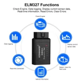 Valkyrie Konnwei KW910 OBD2 V1.5 Bluetooth Özellikli Araç Arıza Tespit Cihazı - 4