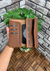 Guard Taba Telefon Girişli Hakiki Deri Kadın Cüzdanı P2223 - 5