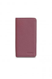 Guard Telefon Girişli Bordo Siyah Hakiki Deri Portföy Cüzdan P1419 - 1