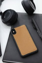 Guard Taba Hakiki Deri iPhone X / XS Kılıfı - 1