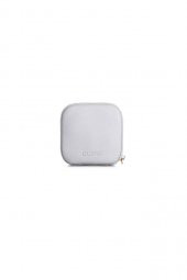Guard Airpods Kulaklık Kılıfı Gri Fermuarlı Hakiki Deri Mini Aksesuar Çantası - 1