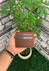 Guard Taba Patlı Tasarım Hakiki Deri Kartlık Erkek / Kadın P5239 - 3