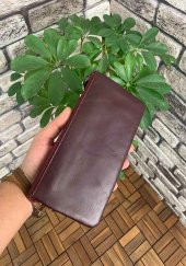 Guard El Örgüsü Küçük Boy Bordo Hakiki Deri Kadın Çantası P2271 - 4