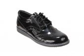 YAZKIŞ Erkek 36-39 Siyah Rugan Bağçıklı Klasik Ayakkabı thumbnail 1
