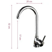 Venita Pirinç 360° Oynar Başlıklı Mutfak Evye Bataryası - 4