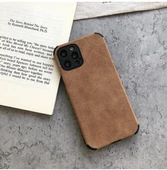 İphone 14 Pro Köşe Korumalı Antik Deri Telefon Kılıfı thumbnail 9