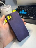 İphone 14 Plus Köşe Korumalı Antik Deri Telefon Kılıfı - 11