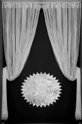 DÜZ İP  MODEL KIRIK BEYAZ RENK HAZIR İP PERDE 300*270 thumbnail 8