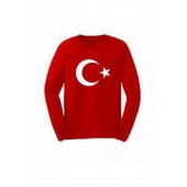 Ay Yıldız Türk Bayraklı Tişört 29 Ekim 10 Kasım 23 Nisan Gösteri Tişörtü - 1