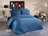 Finezza Monaco Bambu Jakar Kumaş İndigo ikili Oksford 60x80cm Yastık Kılıfı-1324 - 6