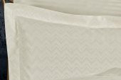 Finezza Odesa Bambu Jakar Kumaş Krem ikili Oksford 60x80 cm Yastık Kılıfı - 1327 - 2