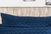Finezza Odesa Bambu Jakar Kumaş İndigo ikili Oksford 60x80cm Yastık Kılıfı -1329 - 3