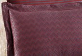 Finezza Odesa Bambu Jakar Kumaş Bordo ikili Oksford 60x80 cm Yastık Kılıfı -1330 - 2