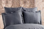 Finezza Odesa Bambu Jakar Kumaş Füme ikili Oksford 60x80 cm Yastık Kılıfı - 1331 - 1