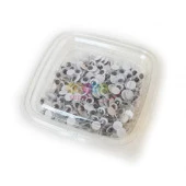 Oynar Göz 5mm Siyah KUŞ GÖZÜ 100 Adetli Paket (5mm mini göz) - 1