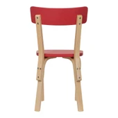 Vitale Tobi Ahşap Sandalye Kırmızı MS.SA029 - 5