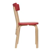 Vitale Tobi Ahşap Sandalye Kırmızı MS.SA029 - 8