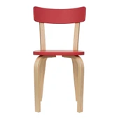 Vitale Tobi Ahşap Sandalye Kırmızı MS.SA029 - 2