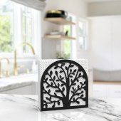 HAYAT AĞACI TEMALI METAL PEÇETELİK SİYAH - 3