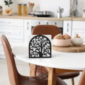 HAYAT AĞACI TEMALI METAL PEÇETELİK SİYAH - 4