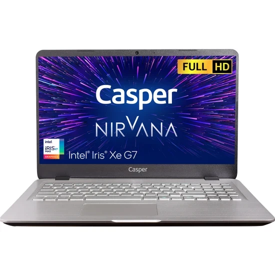 Casper Nirvana S500.1135-8E00T-G-F i5-1135G7 8 GB 500 GB SSD Iris Xe Graphics 15.6" Full HD Notebook - 1