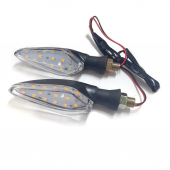 MOTOSİKLET ÜNİVERSAL LED SİNYAL BEYAZ CAMLI KTM MODEL - 1