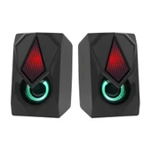 FRISBY FS-2136U 2.0 Hoparlör Sistemi RGB Led Siyah (USB) - 2