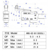 MICRO SWITCH UZUN MAKARALI (220V 16A) DONGHAI - 2