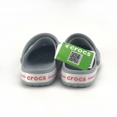 Gri Pembe Crocs Crocband Unisex Terlik - 4