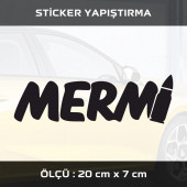 MERM -  2 adet sticker etiket araba motosiklet kask cam dolap uyumlu yapıştırma - 1